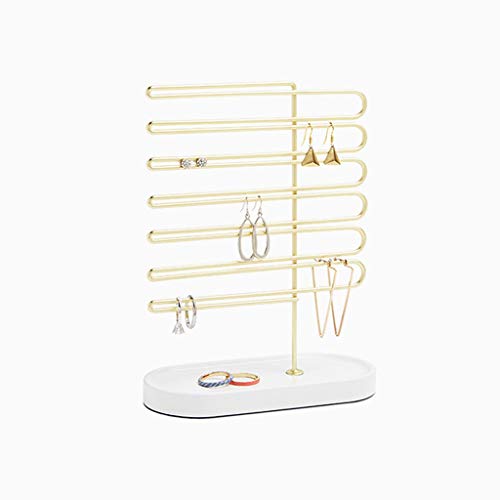 Preisvergleich Produktbild Schmuck Organizer-Ausstellungsstand-Zahnstange, Ohrstecker Ohr anzeigen Metallstandplatz-Art-Halskette-Organi...