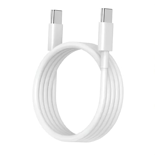Image of Samsung Type C to C 25W 100 CM Fast Charging Cable Type-C Cord Compatible with Galaxy M15,F15,A15,A14,M14,F14,M34,F34,A34,A54,S21,S22,S23 & Other USB C Devices High-Speed & Data Transfer,White