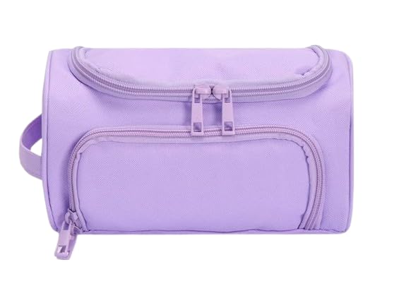 Image of Invite Enterprise Large Capacity Pencil Case High Large Storage Pouch Marker Pen Case Travel Simple Stationery Bag School College Office Organizer for Teens Girls Adults Student (Purple)