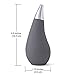 Flow Soft Squeeze Soap Dispenser with Removable Silver Spout in Dark Gray