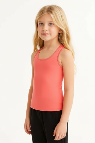 Image of Kurve Premium Girls Seamless Supersoft Wide Strap Comfortable Racerback Tank (Made with Love in The USA)