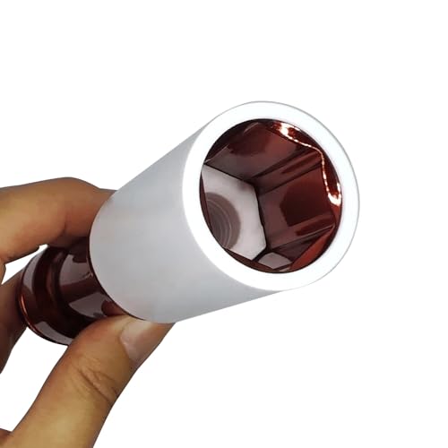 Image of 21mm 1 /2 inch Extra-Long Wheel Protector Impact Socket, Lug Nut Removal | 6 Point, Non-Marring, Thin Wall, Deep Socket, Wheel Protector, Protective Socket, Color-Coded, Cr-Mo Steel, Hand Repair Tool