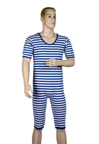 Preisvergleich Produktbild Gr. 9 / XXL Ringelbadeanzug rot / weiß