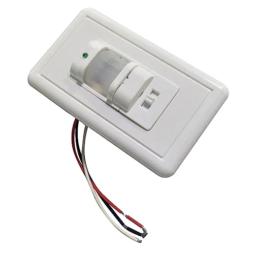 Mikikit Schalter Unterputz Sensor Bewegungsmelder Lichtsteuerung Infrarot Körperinduktion Wandmontage Hausflur Hotelkorridor Treppenhaus Balkon