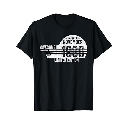 Regalo De Cumpleaños, Impresionante Desde Noviembre 1980 Camiseta