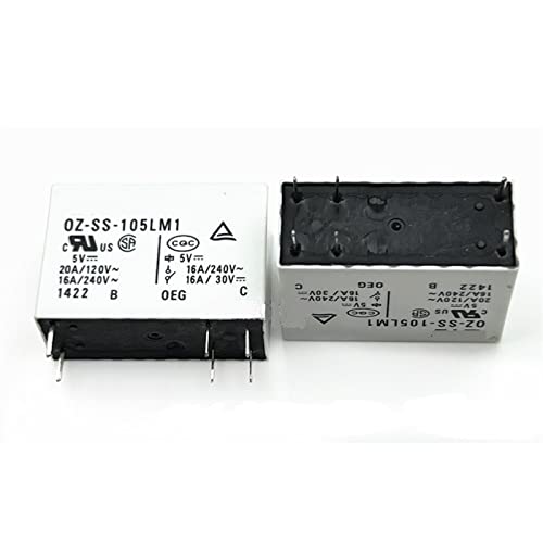 Relés de potencia OZ-SS-112L 12V con 8 pines de conexión eléctrica 2 piezas