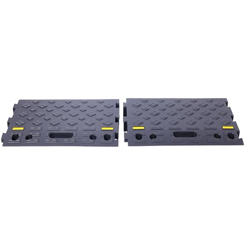 Rampa para bordillo de alta resistencia 6600 lbs capacidad, paquete de 2 - Rampas bajas para autos negras para entradas y garajes miniatura 3