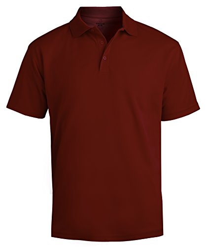 Averill's Sharper Uniforms Men's Moisture Management Hi-Performance Polo Shirt Small Burgundy