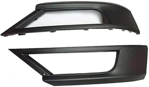 車のフォグランプグリル と互換性のあるVW と互換性のあるT-ROC 2018-2021用フォグランプカバー フロントバンパーグリル 1ペア