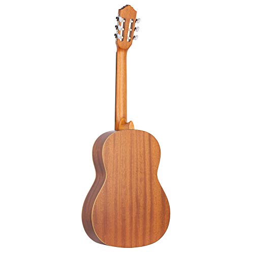 Ortega Guitars 6 Family Series Full Size Slim Neck Nylon String Classical Guitar W/Bag, Right, Cedar Top-Natural-Satin, (R122Sn) #TOP1