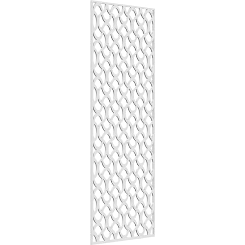 Image of 27 3 /8 inchW x 69 3 /8 inchH x 3 /8 inchT Resort Decorative Fretwork Wall Panels in Architectural Grade PVC