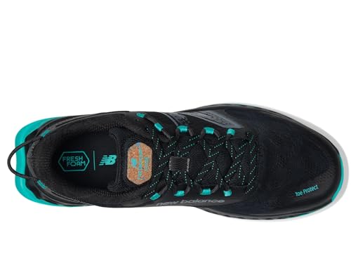 New Balance Tênis de corrida masculino Fresh Foam Garoe V1 Trail, Preto/Cyber Jade/Preto, 41