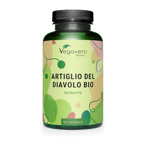 Artiglio del Diavolo Bio 1665 mg | con 2,7% di Arpagoside | Estratto 3:1 | Per Dolori Articolari e Problemi Gastrointestinali | Qualità Biologica dal Sudafrica | Senza Additivi | Vegan | Vegavero®