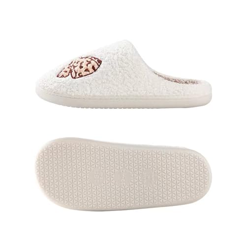 Image of Halloween Pumpkin Slippers for Womens Mens Cute Cartoon Slippers Plush Warm Memory Foam Shoes