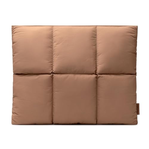 Image of Comfyable Puffy Laptop Sleeve 15 16 Inch, Quilted Puffer Laptop Carrying Case for Women, Pillow Pouch Compatible for MacBook Air M5 & MacBook Pro M5 Pro /Max 2026, Brown