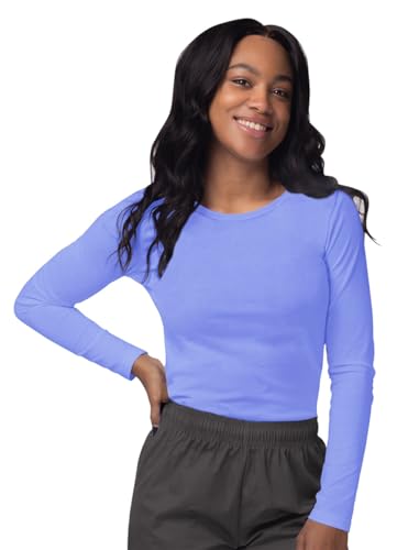 Image of Sivvan Scrubs for Women - Long Sleeve Comfort Underscrub Tee 3-Pack