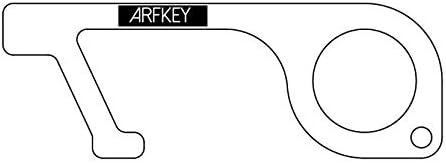 Brass Door Opener and Stylus - Germ Spreading Decrease - Brass EDC Door Opener - Keychain Touch Tool for ATMs, Touchscreens, Elevator - B0NUS Retractable Carabiner Keychain + Refillable Bottle Spray