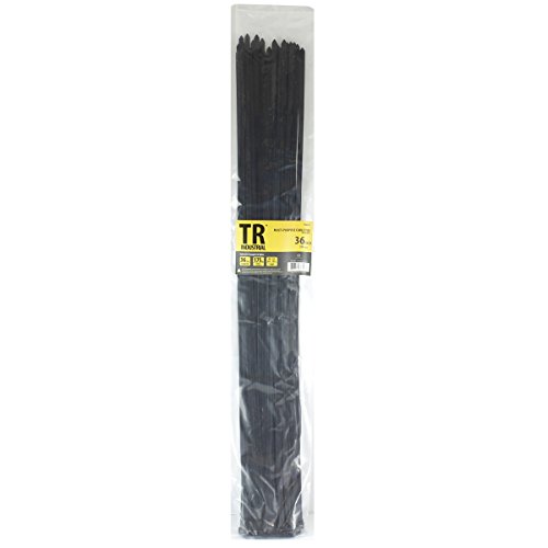 TR Industrial Multi-Purpose UV Resistant Black Cable Ties, 36 inches, 100 Pack