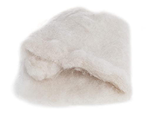 Image of Desert Breeze Distributing Maori Wool Carded Batting, 100% Natural New Zealand Wool Made by DHG in Italy for Needle Felting, 3.5 OZ, 27 Micron, Color Sand