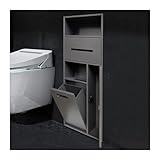 DHHUFEJT Duschnische aus Edelstahl, wasserdichte Aufbewahrungsnische für Shampoo und Toilettenartikel, eingebettetes Nassraumregal für Badezimmer und Küche