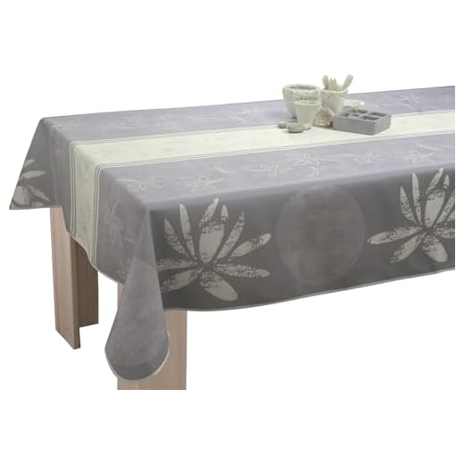 Le linge de Jules Tovaglia Antimacchia Lotus Ecru - Rettangolare 150 x 300 cm