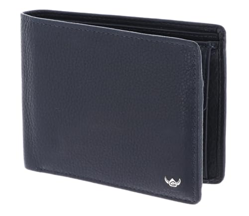 Porte-monnaie Golden Head Capri 1138 bleu marine avec protection RFID intégrée