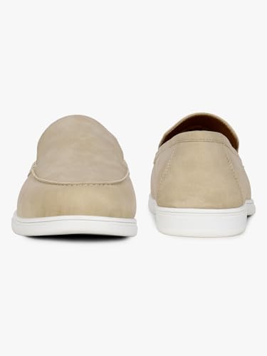 Image of Cantabil Casual Loafers Shoes for Men l Lightweight & Comfortable with Cushioned Insole PU Upper TPR Sole Lace-Up on Closure (P MFTW00139)