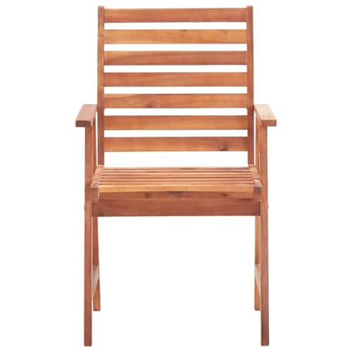 Chaise de jardin en acacia massif résistante aux intempéries