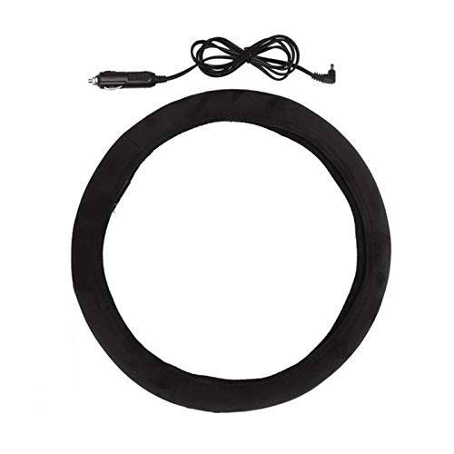 Capa de volante aquecida, capa de volante aquecida atualizada de 12 V para volantes de tamanho padrã