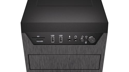 Endorfy Armis 100 Solid, Piccolo Case Per Pc Atx, Ventola Da 120 Mm Inclusa, Gpu Fino A 335 Mm, Dissipatore Per Cpu Da 165 Mm, Pannello Frontale Con 2 USB-A, Lettore Di Schede Di Memoria, EY2A015 - 9
