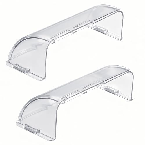 Adjustable Magnetic Air Vent Deflector for Floor, Sidewall, and Ceiling Registers, (2 Pack, Clear)