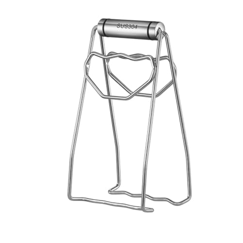 Serve Hot Dishes: Stainless Steel Plate Lifter with Wood Handle for Bowls and Plates (1 Piece)