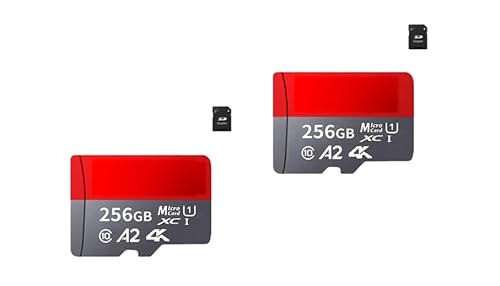 2-Pack- 256GB Ultra microSD card + SD adapter up to 150 MB/s, High Speed Memory card