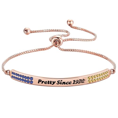 CHOORO Pretty Since Zircon Bracelet Greek Sorority Gift For Soror Sister