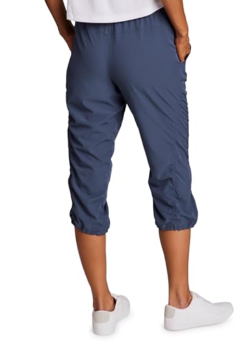 Image of RBX Active Capri Pants for Women Joggers Stretch Lightweight Women's Casual Pant Capri with Drawstring