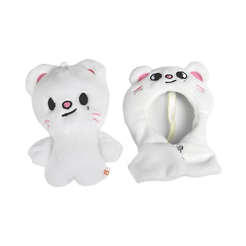 SKZ - Llavero de peluche con capa desmontable de 10 cm, diseño de lobo Chan Han Quokka Bbokari, Jiniret, 10 CM
