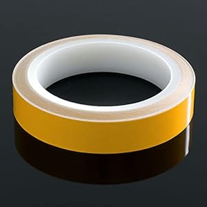 DonDo Reflektorband 3M 610C Reflexfolie reflektierendes Klebeband Sicherheitswarnband Gelb 20mm x 10m