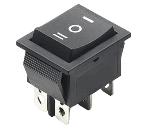 Interrupteur à bascule KCD4 anti coupure accidentelle 3 positions avec lampe