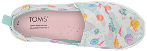 Toms Kids Tiny Foil Cosmic Galaxy Print Alpargata (Toddler/Little Kid) Cloudy Grey 8 Toddler M #TOP4