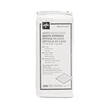 Medline Cotton Woven Non-Sterile Gauze Sponges, 12-Ply, 3