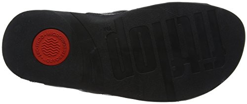 Fitflop Freeway III Slide-Leather, Sandalias deslizantes Hombre, Negro (Black), 42 EU