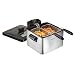 Hamilton Beach 35036 Double Basket Electric Deep Fryer Professional-Style, 12 Cup Food Capacity, 4.5 Liters and 1800 Watts, Stainless Steel