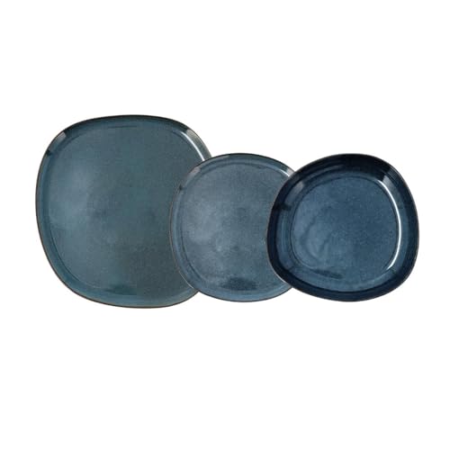 Bidasoa Ikonic Vajilla 12 Piezas Cerámica Irregular Azu 12 Piezas - 4 Personas Azul
