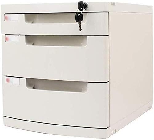 VUIKLCty File Cabinet Lockable Data Office Storage Drawer Desktop File Cabinet Storage Box Data Cabinet