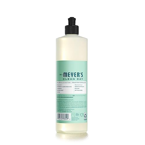 Image of Mrs. MEYER'S Clean Day Liquid Dish Soap, Mint Scent 16 Fl Oz (Pack of 2)