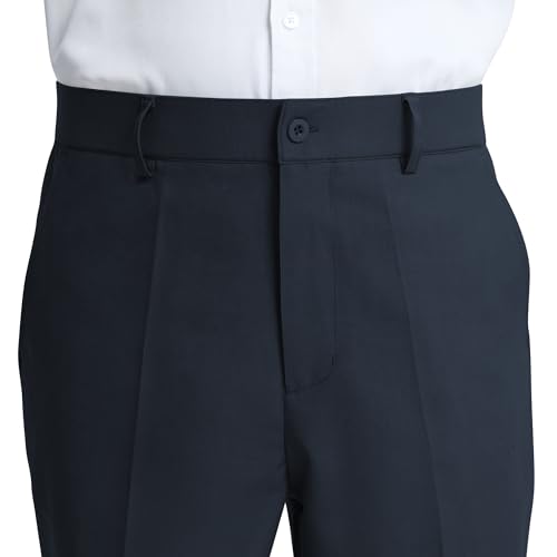 LETAOTAO Men's Classic Fit Dress Pants, Wrinkle-Free Flat Front Straight Leg Formal Pants for Business & Office4