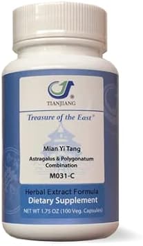 Treasure of the East, Astragalus and Polygonatum Combination - Mian Yi Tang Herbal Extract Formula, 100 Capsules