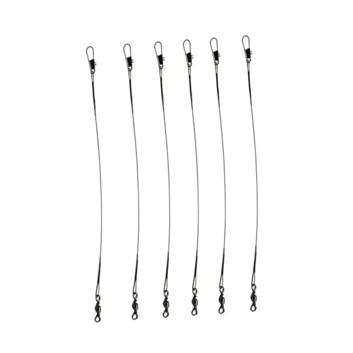 SUPVOX 20cm Stainless Steel Anti Winding Fishing Line Rigging Ferrules and Crimp Kit for Leaders Lure Line Protection