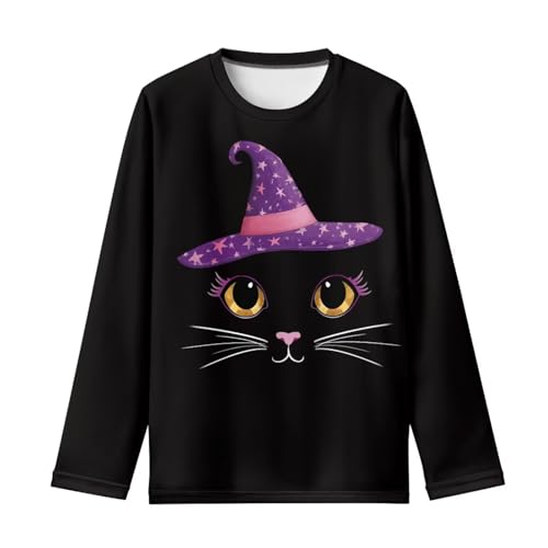 Image of Girls Long Sleeve Shirts Casual Crewneck Soft T-shirts for Girls 3-16 Years Old