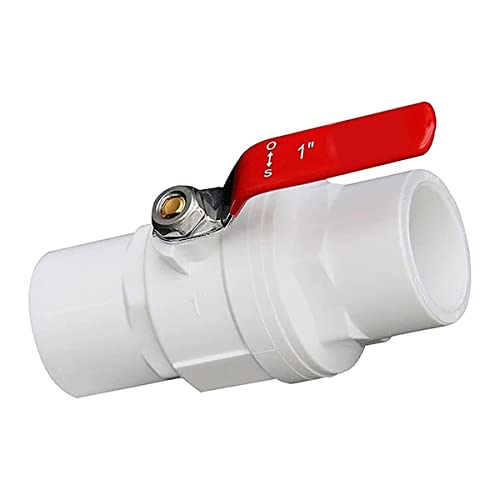 Robinet à bille en PVC 90mm avec vanne d'arrêt à commande manuelle en acier